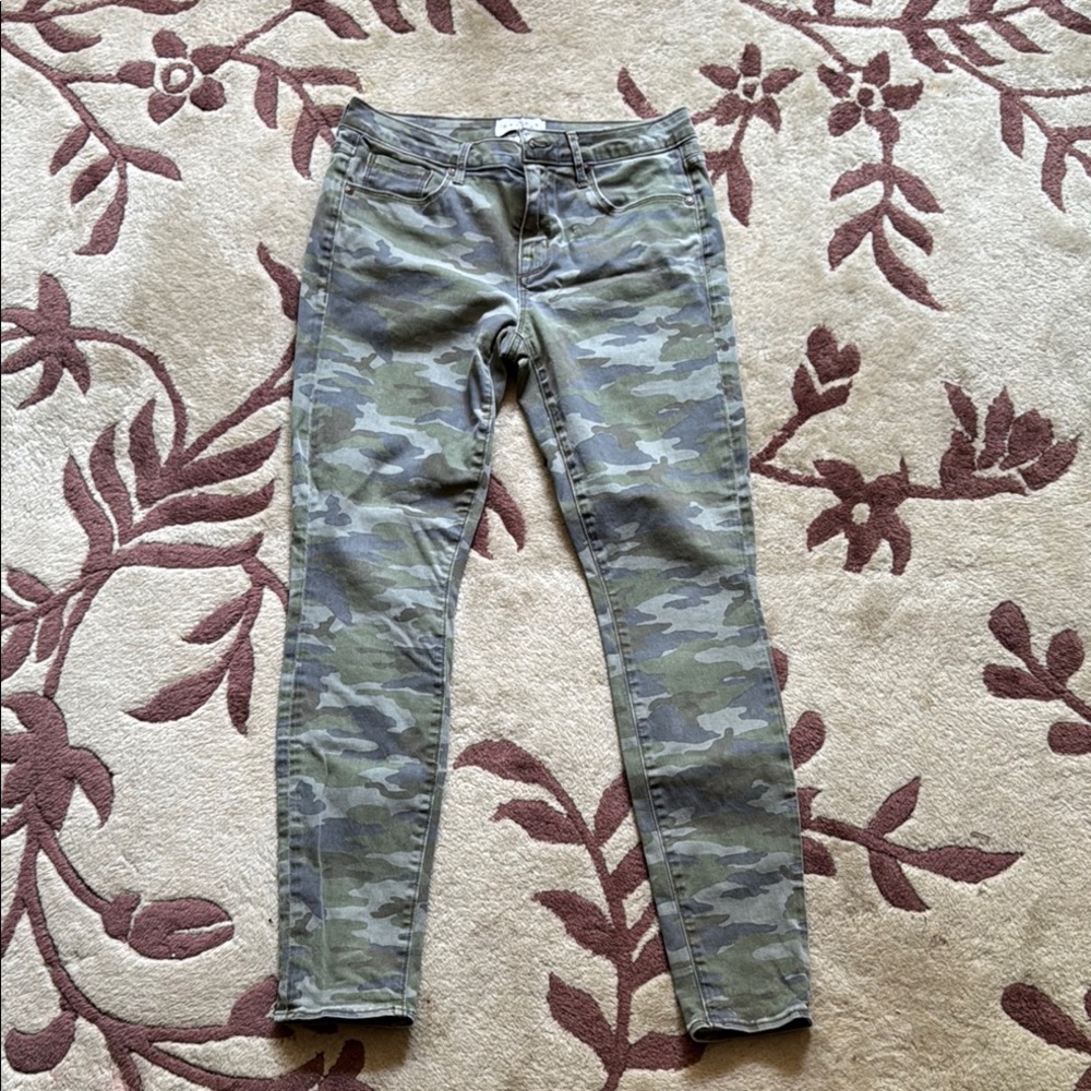 PARKER SMITH Green and Gray Skinny Jeans 27” waist